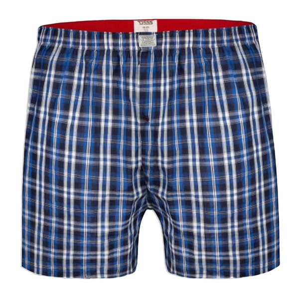 Duke Mens D555 Plaid Woven Kingsize Boxer Shorts (Pack of 2)