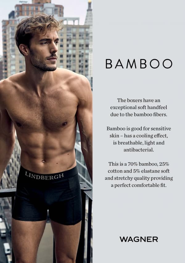 Lindbergh - 3-pack Bamboo Boxer 30-925007 Neon Linning