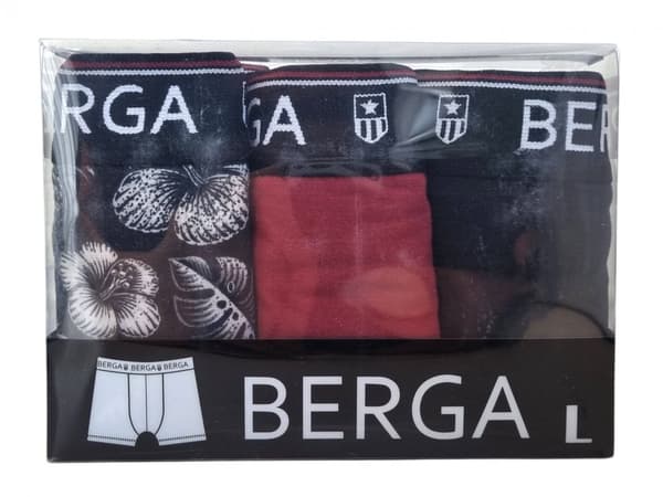 Carlsteins - Boxer 3-pack 420135 Mönstrad/Röd/Svart M