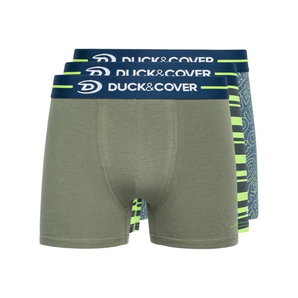 Duck and Cover Amero Boxershorts för män (3 st) Green/Blue/Grey XXL