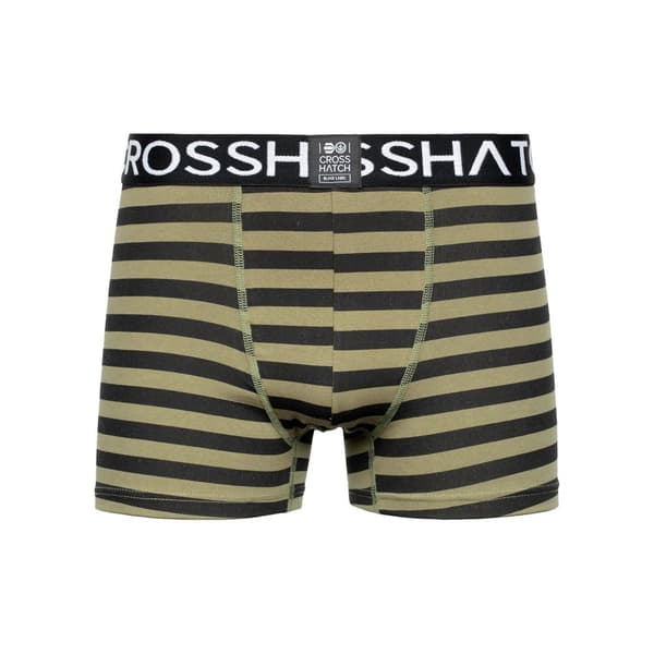 Crosshatch Mens Gridline Boxer Shorts (Pack of 3)