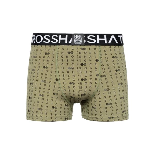 Crosshatch Mens Gridline Boxer Shorts (Pack of 3)