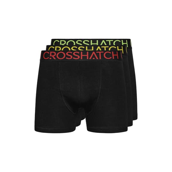 Crosshatch Mens Chasma Boxer Shorts (Pack of 3)