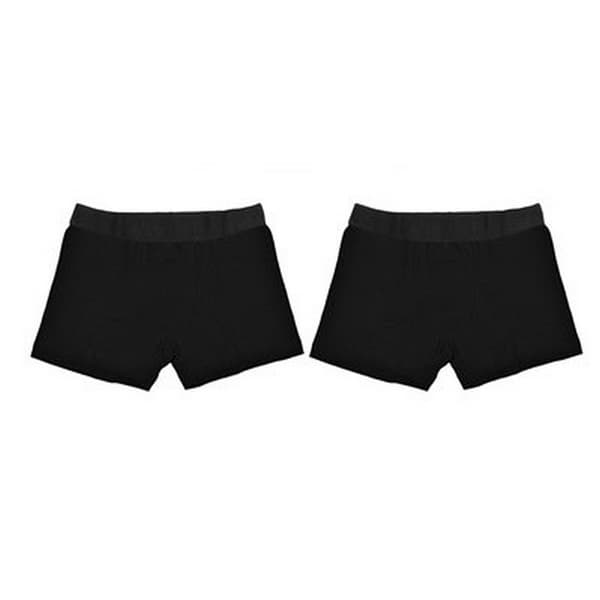 Wolf & Harte Mens Bamboo Rich Boxer Shorts (Pack Of 2)