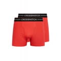 Pikkukuva 1 / 4: Crosshatch Mens Hexter Boxer Shorts (Pack Of 2)