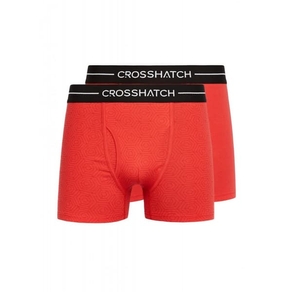 Crosshatch Mens Hexter Boxer Shorts (Pack Of 2)