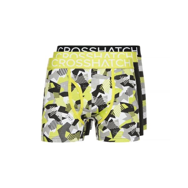 Crosshatch Mens Crystaline Boxer Shorts (Pack of 3)
