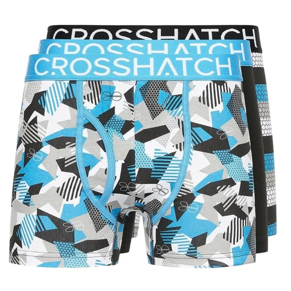 Crosshatch Mens Crystaline Boxer Shorts (Pack of 3)