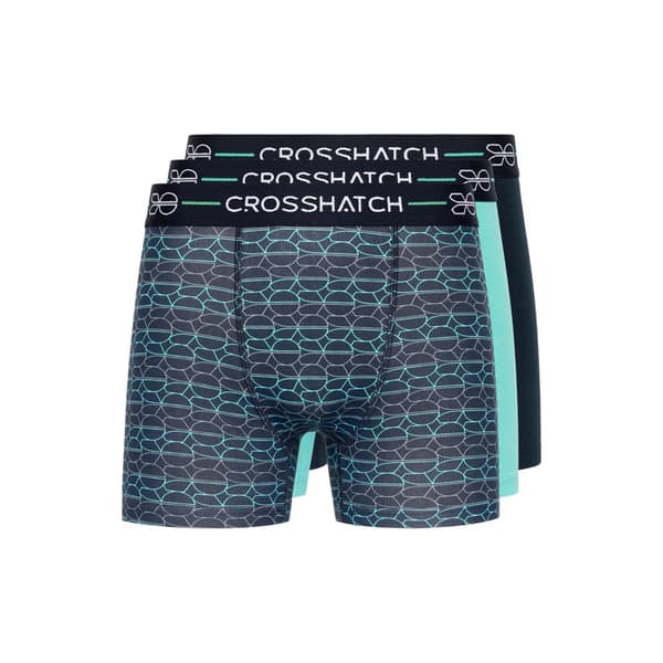 Crosshatch Mens Locky Boxer Shorts (Pack of 3)
