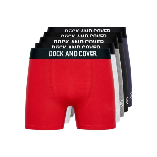Duck and Cover Mulbers Boxershorts för herrar (Förpackning med 5 st) Multicoloured XXL