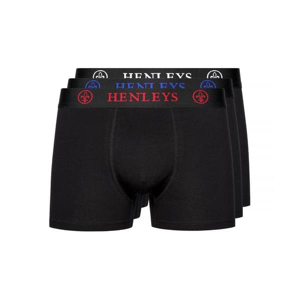 Henleys Mens Trilock Boxer Shorts (Pack of 3)