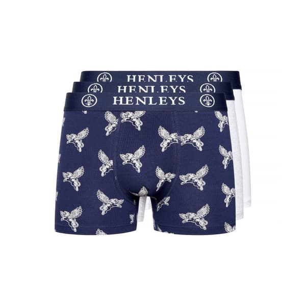 Henleys Lionwing Assorted Designs Boxershorts för herrar (Förpackning med 3 st)