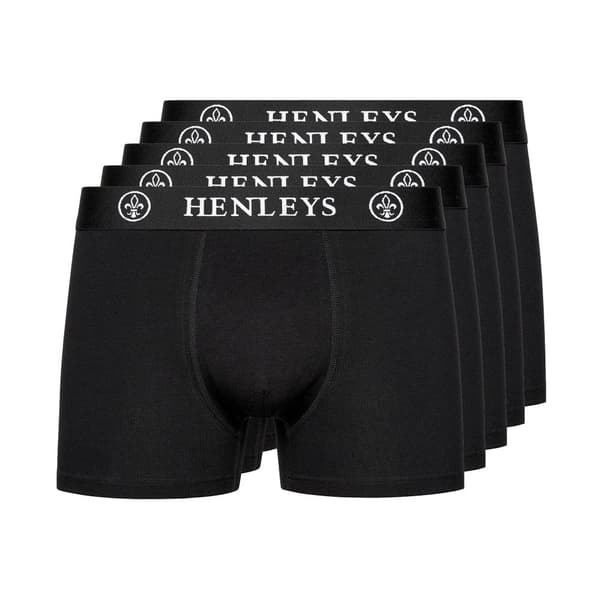 Henleys McBlacken Boxershorts för herrar (Förpackning med 5 st)