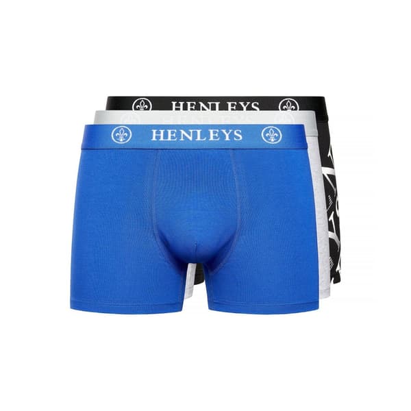 Henleys Henline Assorted Designs Boxershorts för herrar (Förpackning med 3 st)
