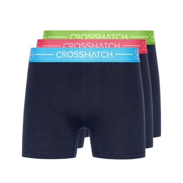 Crosshatch Mens Astral Bright Boxer Shorts (Pack of 3)