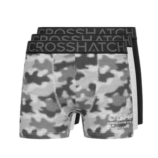 Crosshatch Guillemot Boxershorts för herrar (Förpackning med 3 st)