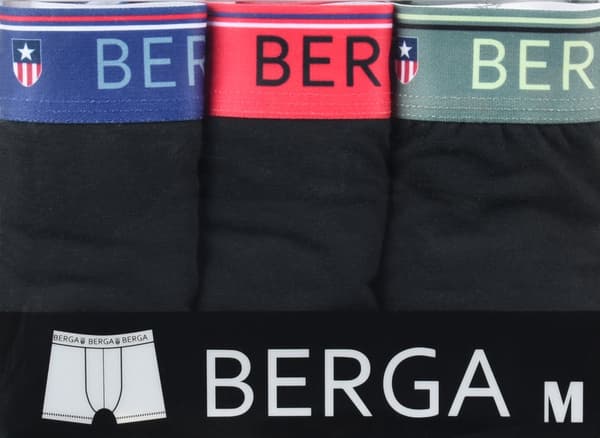 Carlsteins - Boxer 3-pack 420148 Svart+Blå/Röd/Grön M