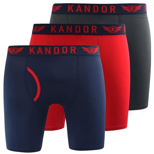 Kandor Mens Trunken Boxer Shorts (Pack of 3)