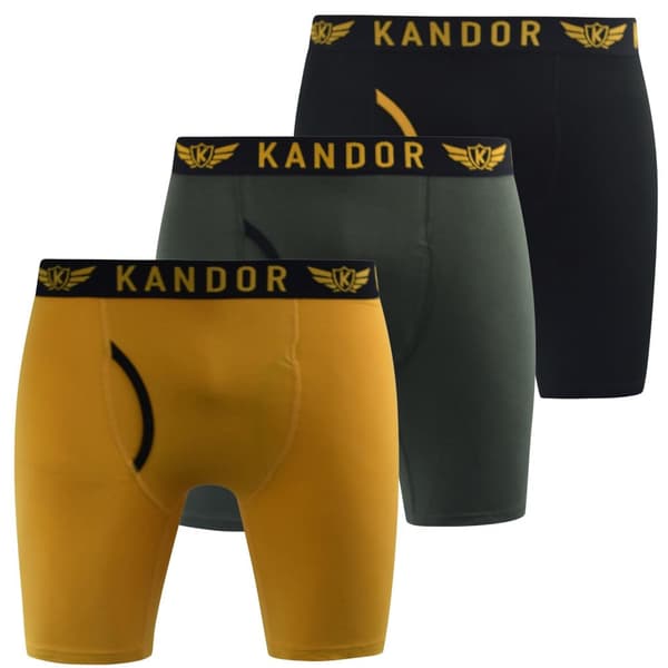 Kandor Mens Trunken Boxer Shorts (Pack of 3)