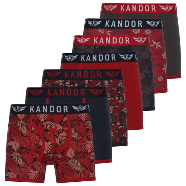 Kandor Florid Boxershorts för herrar (Förpackning med 7 st)