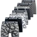 Miniatyrbild 1 av 4: Kandor Mens Jeckers Assorted Designs Boxershorts (Förpackning med 7 st)