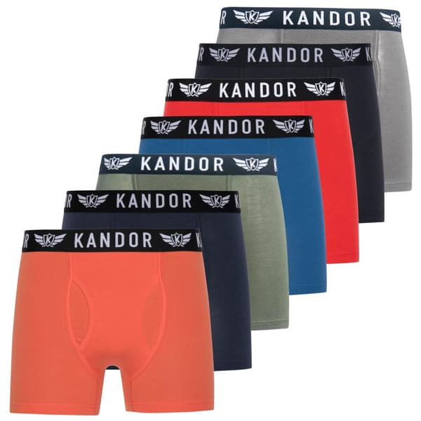 Kandor Mens Bambers Bamboo Boxer Shorts (Pack of 7)