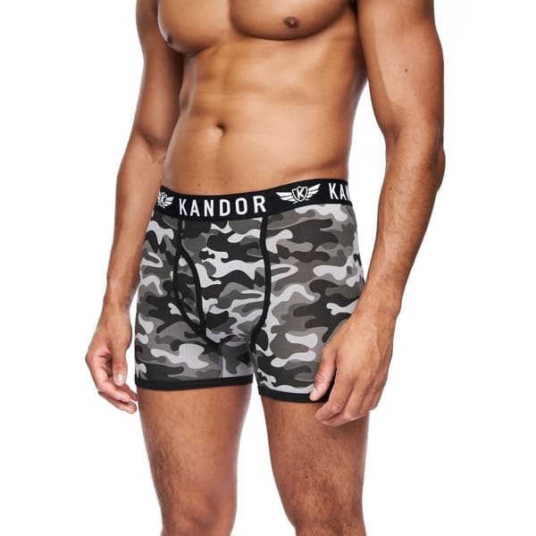Kandor Mens Camobee Bamboo Boxer Shorts (Pack of 5)