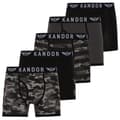 Miniatyrbild 1 av 5: Kandor Mens Camobee Bamboo Boxer Shorts (Pack of 5)