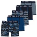 Miniatyrbild 1 av 5: Kandor Mens Camobee Bamboo Boxer Shorts (Pack of 5)