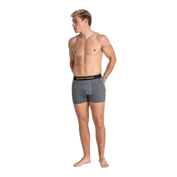 Smith & Jones Mens Kole Assorted Designs Boxer Shorts (Pack of 5)