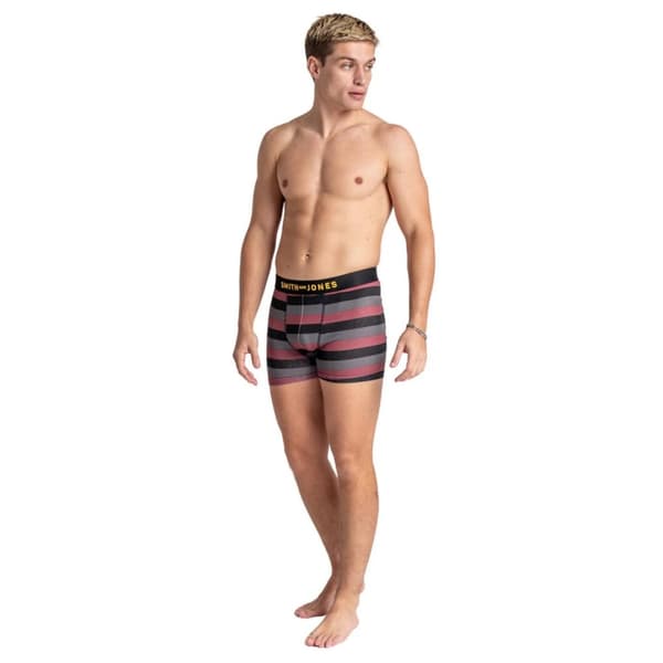 Smith & Jones Mens Kole Assorted Designs Boxer Shorts (Pack of 5)