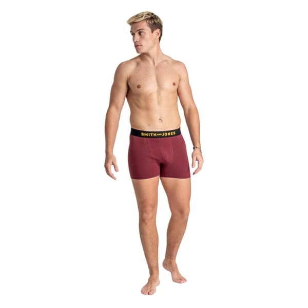 Smith & Jones Mens Kole Assorted Designs Boxer Shorts (Pack of 5)