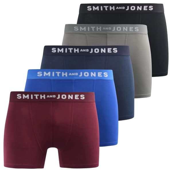 Smith & Jones Graylen Boxershorts för herrar (Förpackning med 5 st)