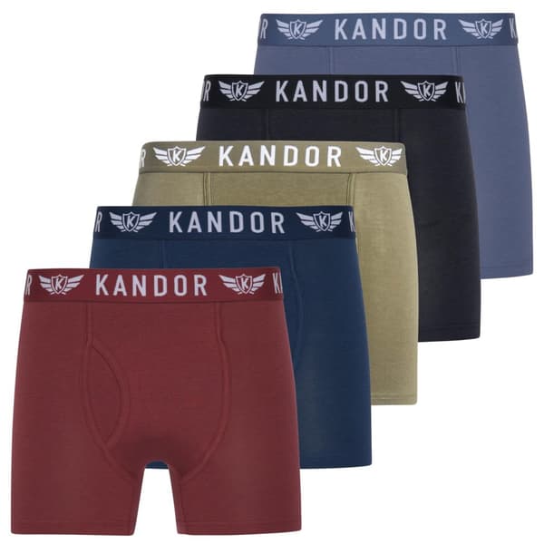 Kandor Mens Quinfly Boxer Shorts (Pack of 5)