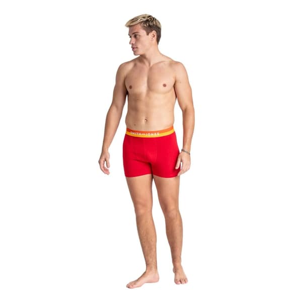 Smith & Jones Mens Brevin Boxer Shorts (Pack of 5)