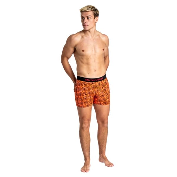 Smith & Jones Mens Brevin Boxer Shorts (Pack of 5)