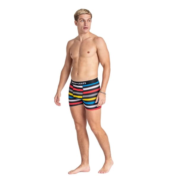 Smith & Jones Mens Leland Assorted Designs Boxer Shorts (Pack of 7)