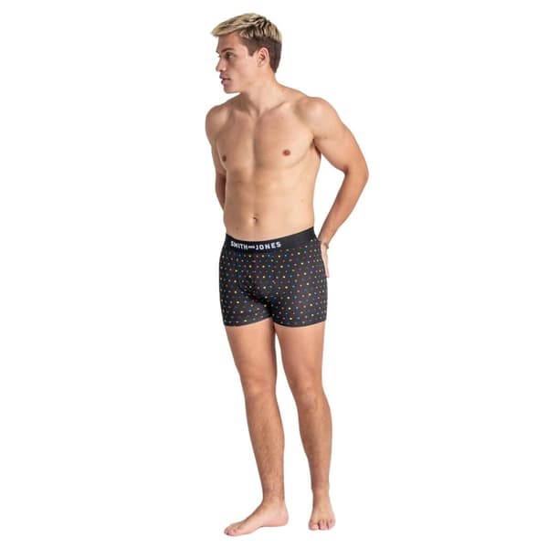 Smith & Jones Mens Leland Assorted Designs Boxer Shorts (Pack of 7)