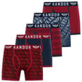 Miniatyrbilde 1 av 5: Kandor Mens Lingo Boxer Shorts (Pack of 5)
