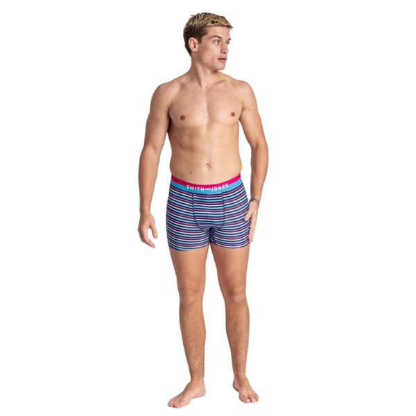 Smith & Jones Mens Taden Assorted Designs Boxer Shorts (Pack of 7)