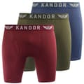 Pikkukuva 1 / 2: Kandor Mens Bambuso Boxer Shorts (Pack of 3)