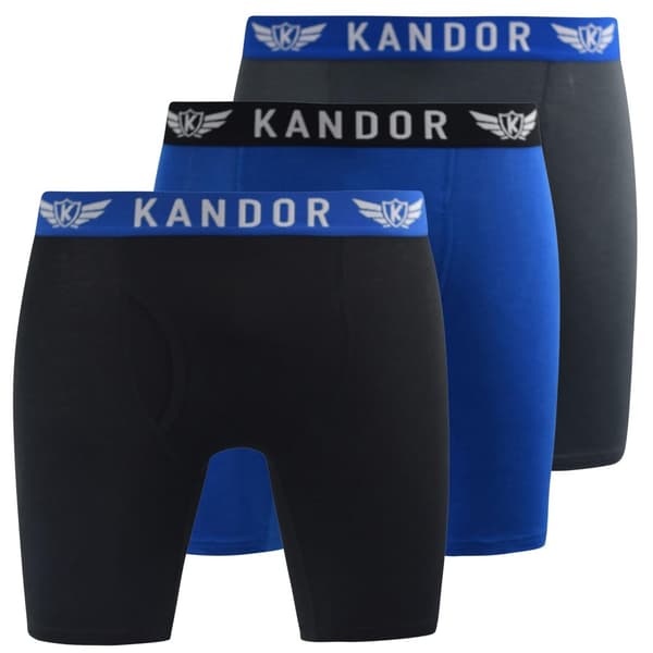 Kandor Bambuso Boxershorts för herrar (Förpackning med 3 st)