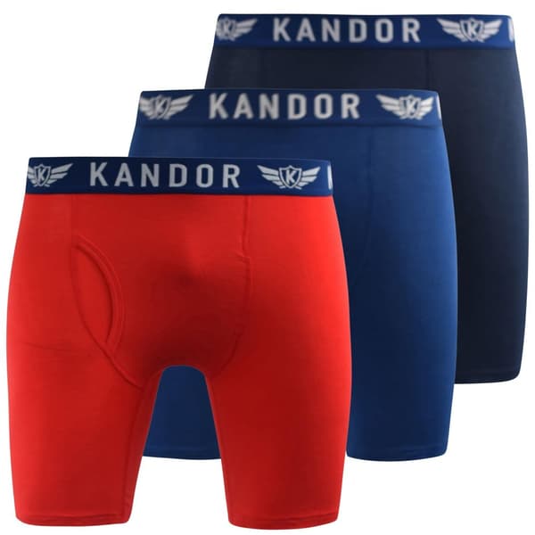 Kandor Bambuso Boxershorts för herrar (Förpackning med 3 st)