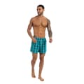 Miniatyrbild 5 av 5: Kandor Mens Hexster Checked Woven Boxer Shorts (Pack of 6)