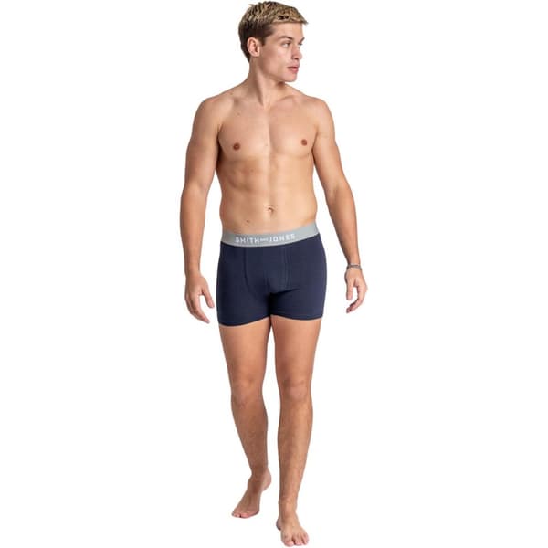 Smith & Jones Mens Lathan Assorted Designs Boxer Shorts (Pack of 5)