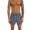 Miniatyrbilde 3 av 4: Kandor Mens Daxhe Checked Woven Boxer Shorts (Pack of 6)
