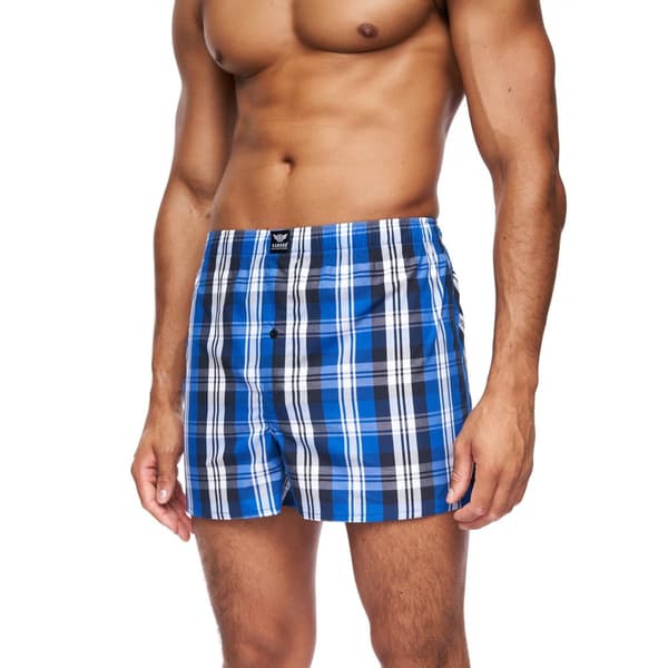 Kandor Mens Daxhe Checked Woven Boxer Shorts (Pack of 6)