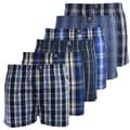 Miniatyrbilde 1 av 4: Kandor Mens Daxhe Checked Woven Boxer Shorts (Pack of 6)