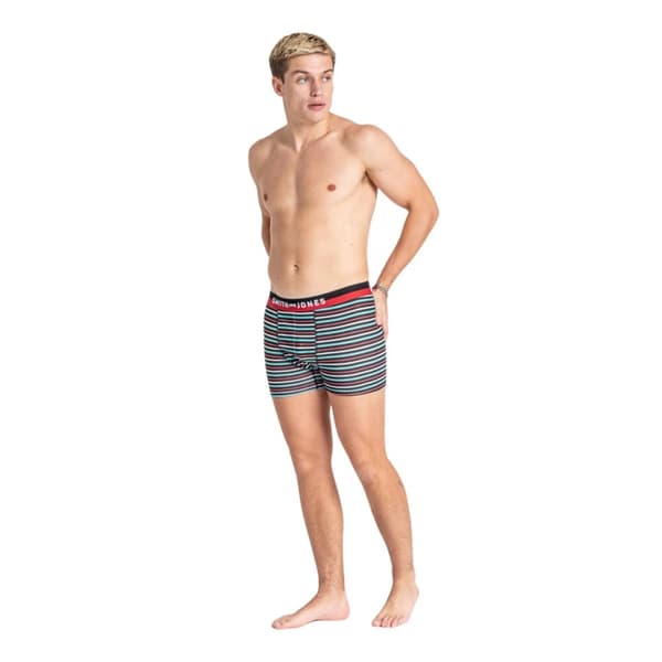 Smith & Jones Mens Taden Assorted Designs Boxer Shorts (Pack of 7)