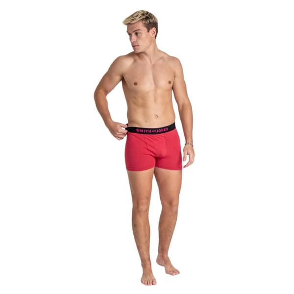Smith & Jones Mens Taden Assorted Designs Boxer Shorts (Pack of 7)
